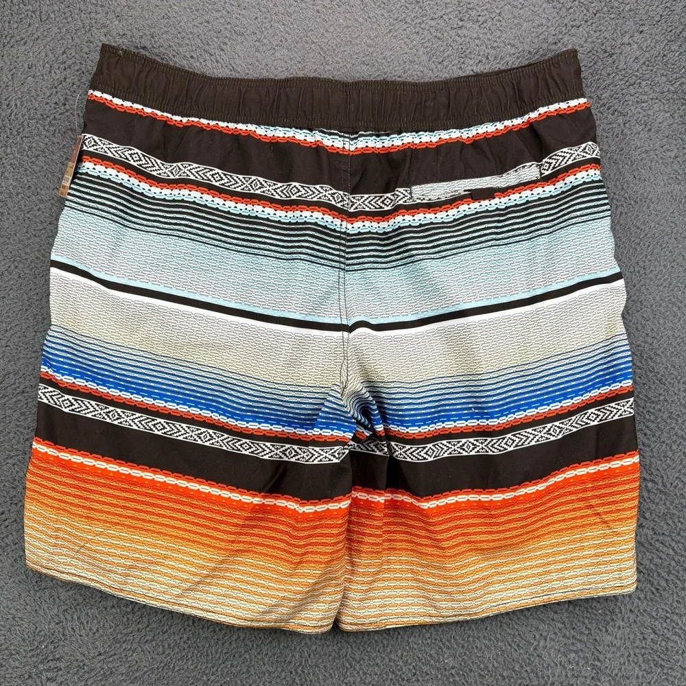 Arizona Jean Co Mens XXL Swim Trunks Striped Aztec Southwestern Board‎ Shorts
